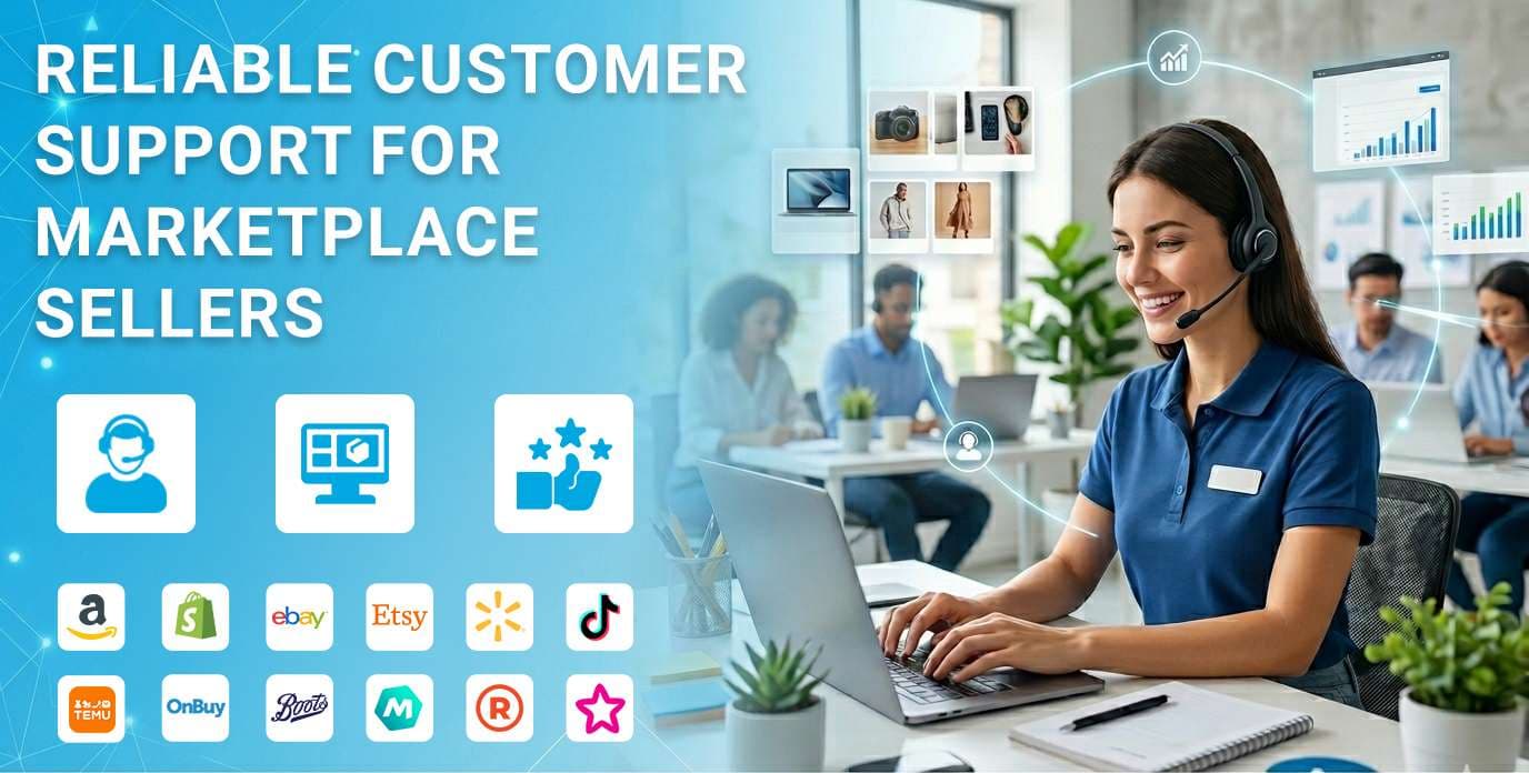Marketplace customer support agents handling buyer messages