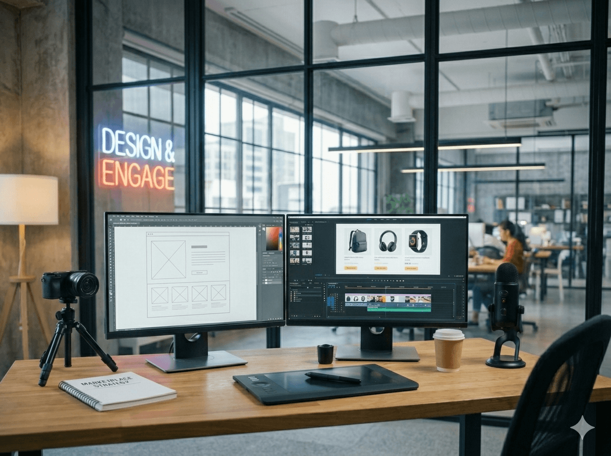 Professional product imagery and infographics