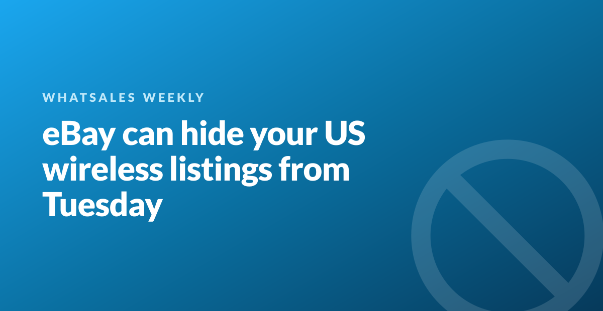 eBay can hide your US wireless listings from Tuesday